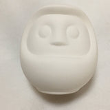 Ceramic Daruma doll, white daruma, for original painting , Japanese lucky doll, DIY