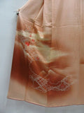 Silk authentic kimono, Vintage Kimono, embroidery kimono, Komon, Silk Japanese dress