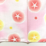 Gause Tenugui, Japanese hand towel, Japanese cotton fabric, Hand Dyed cotton fabric, tapestry, morning glory