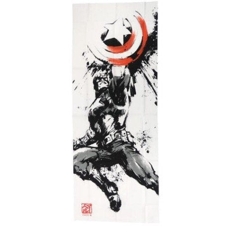Tenugui, wrapping cloth, Japanese cotton fabric, tapestry, smi-e style, captain America, This is sold only in Japan