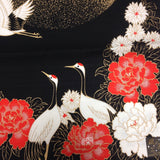 Crane Furoshiki, 50cm x50cm,  Japanese wrapping cloth, fabric for sewing