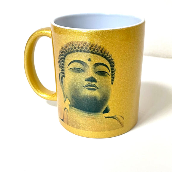 Golden buddha mug